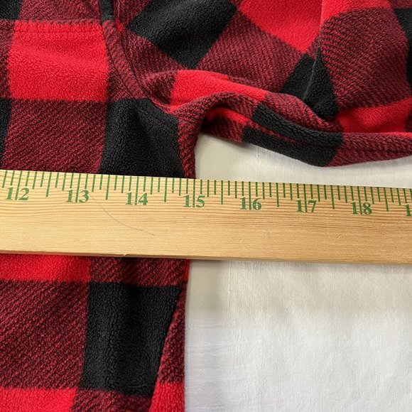 Oshkosh Bgosh Boys Button Down Red Black plaid Flannel Shirt Size 7 - Picture 3 of 7